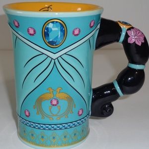 Aladdin Princess Jasmine Relief Dress Ceramic Cup